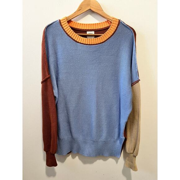 BDG Urban Outfitters colorblock sweater women's size medium - Picture 1 of 7